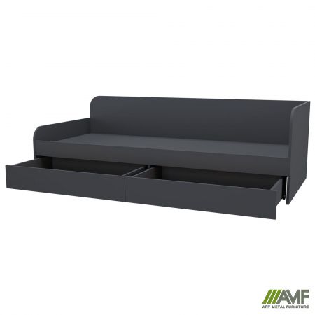 Фото 6 - Ліжко односпальне City дві шухляди під матрац 1900х800 Антрацит 