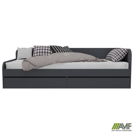 Фото 8 - Ліжко односпальне City дві шухляди під матрац 1900х800 Антрацит 