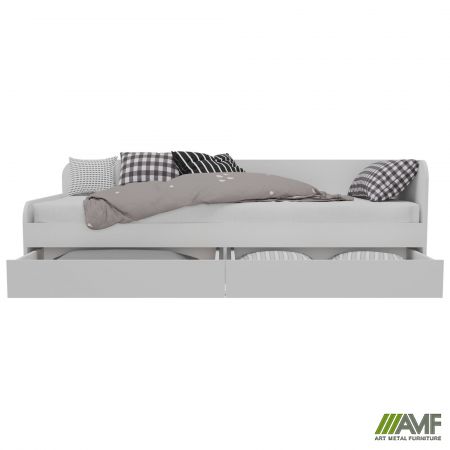 Фото 11 - Ліжко односпальне City дві шухляди під матрац 1900х800 Білий 