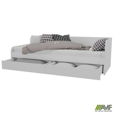 Фото 12 - Ліжко односпальне City дві шухляди під матрац 1900х800 Білий 