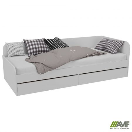 Фото 7 - Ліжко односпальне City дві шухляди під матрац 1900х800 Білий 