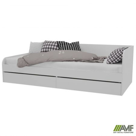 Фото 9 - Ліжко односпальне City дві шухляди під матрац 1900х800 Білий 