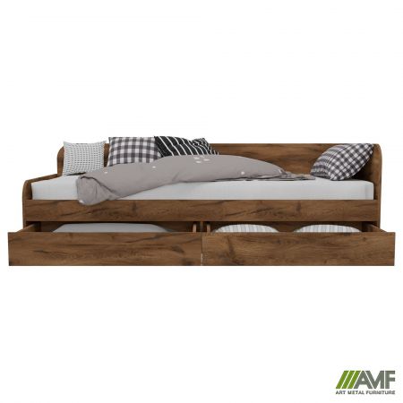 Фото 11 - Кровать односпальная City два ящика под матрас 1900х800 Дуб Ливорно 