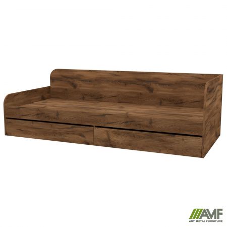 Фото 3 - Кровать односпальная City два ящика под матрас 1900х800 Дуб Ливорно 