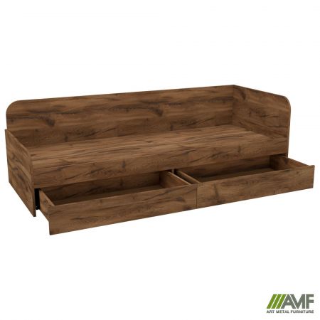 Фото 4 - Кровать односпальная City два ящика под матрас 1900х800 Дуб Ливорно 