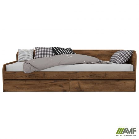 Фото 8 - Кровать односпальная City два ящика под матрас 1900х800 Дуб Ливорно 