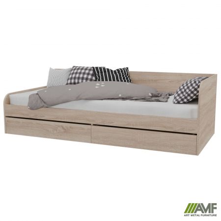 Фото 9 - Ліжко односпальне City дві шухляди під матрац 1900х800 Дуб Сонома 