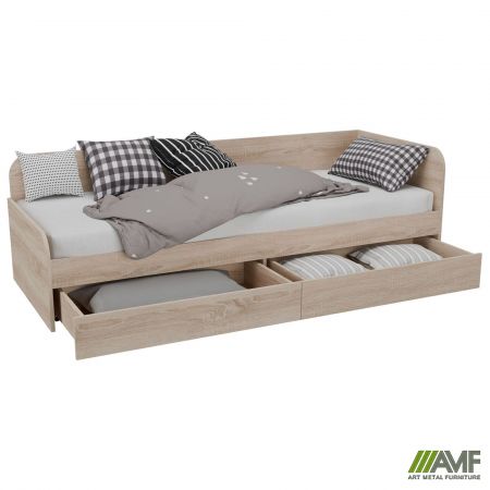 Фото 10 - Ліжко односпальне City дві шухляди під матрац 1900х800 Дуб Сонома 