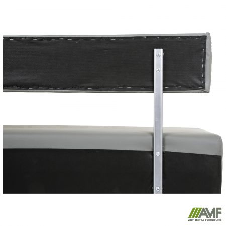 Фото 11 - Диван Smile 1200, Шкірозамінник сірий 