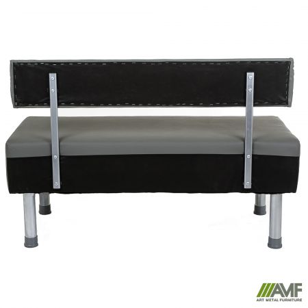 Фото 5 - Диван Smile 1200, Шкірозамінник сірий 