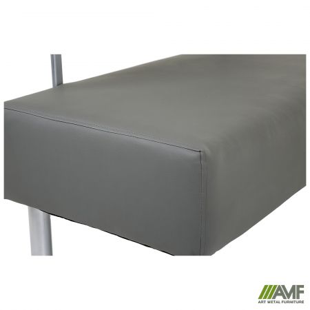 Фото 6 - Диван Smile 1200, Шкірозамінник сірий 