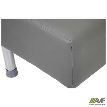 Фото 7 - Диван Smile 1200, Шкірозамінник сірий 