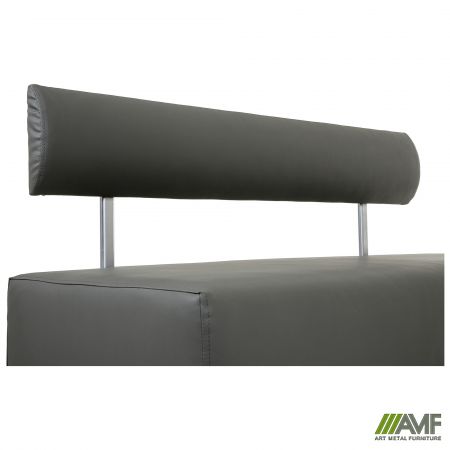 Фото 8 - Диван Smile 1200, Шкірозамінник сірий 