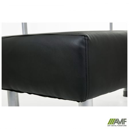 Фото 5 - Диван Smile 1200, Шкірозамінник чорний 