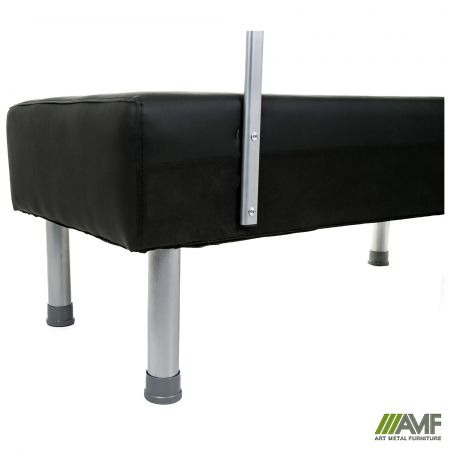 Фото 8 - Диван Smile 1200, Шкірозамінник чорний 