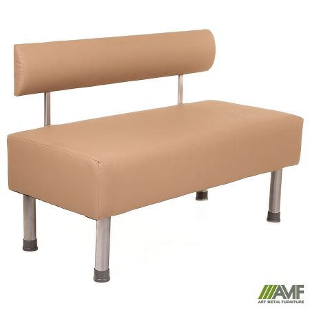 Фото 2 - Диван Smile 1200, Шкірозамінник бежевий 