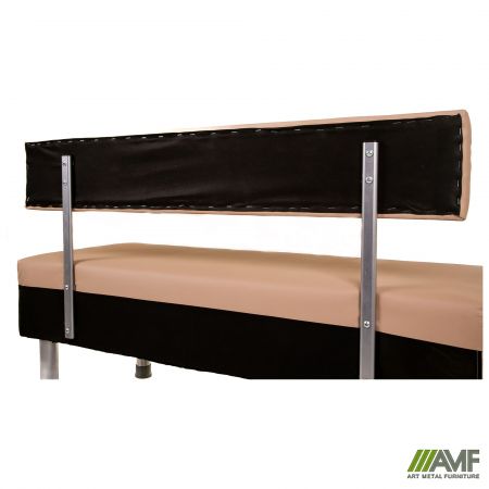 Фото 12 - Диван Smile 1200, Шкірозамінник бежевий 