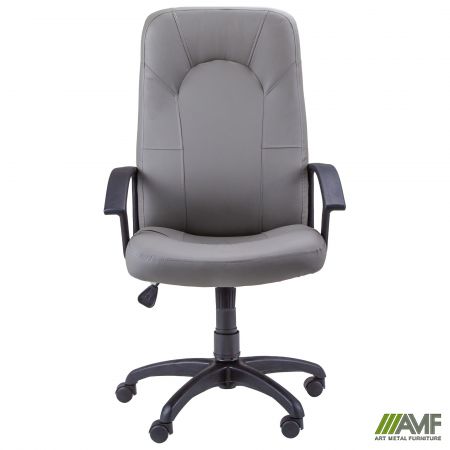 Фото 2 - Кресло Ровер Tilt Кожзам серый 