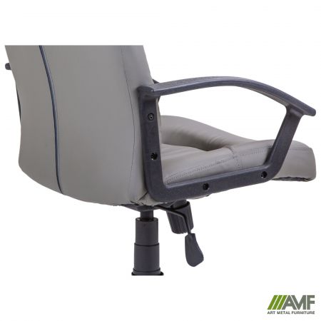 Фото 11 - Кресло Ровер Tilt Кожзам серый 