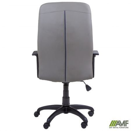 Фото 5 - Кресло Ровер Tilt Кожзам серый 