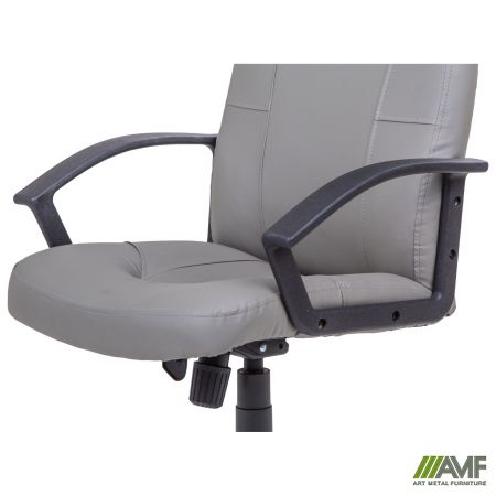 Фото 8 - Кресло Ровер Tilt Кожзам серый 