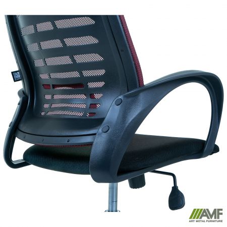 Фото 11 - Кресло Dex сиденье А-1/спинка Сетка бордовая 