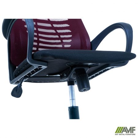 Фото 9 - Кресло Dex сиденье А-1/спинка Сетка бордовая 