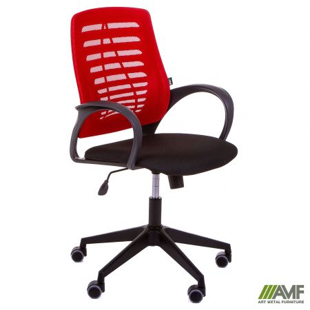 Фото 1 - Крісло Dex сидіння А-1/спинка Сітка червона 