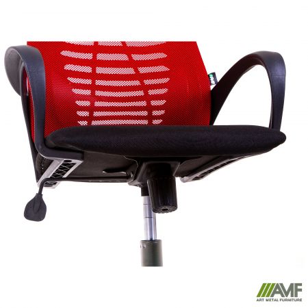 Фото 10 - Крісло Dex сидіння А-1/спинка Сітка червона 