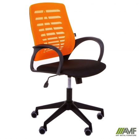 Фото 1 - Кресло Dex сиденье А-1/спинка Сетка оранжевая 