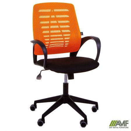 Фото 2 - Кресло Dex сиденье А-1/спинка Сетка оранжевая 