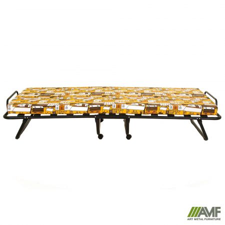 Фото 4 - Раскладушка Классик черная с матрасом 1900*800 City brown 