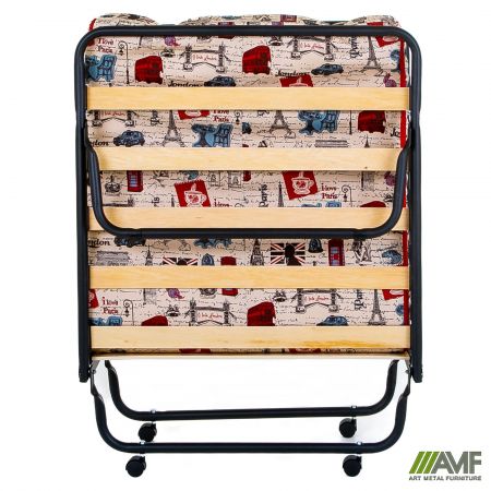 Фото 2 - Раскладушка Классик черная с матрасом 1900*800 Газетка Н-11 (Брит) 