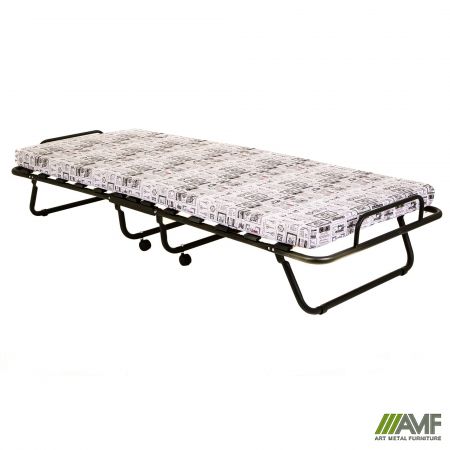 Фото 3 - Раскладушка Классик черная с матрасом 1900*800 Газетка Н-38 (Тейлор) 