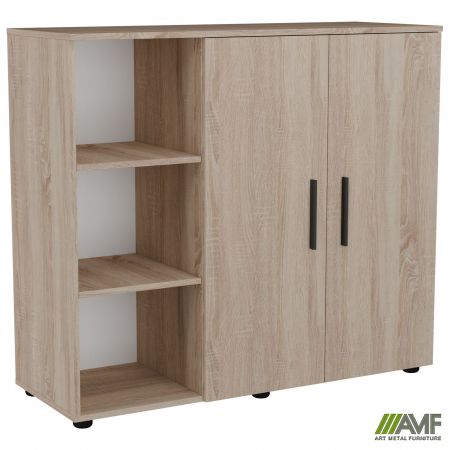 Комод City-422L две двери открытая секция (1120х420х1000Н) Дуб Сонома 