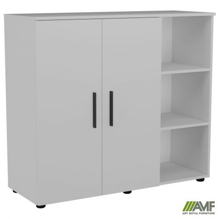 Комод City-422R две двери открытая секция (1120х420х1000Н) Белый 