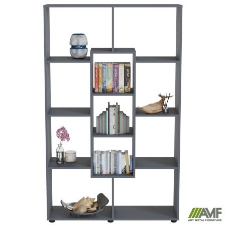 Фото 5 - Шафа книжкова City-601 (1100х350х1800Н) Антрацит 