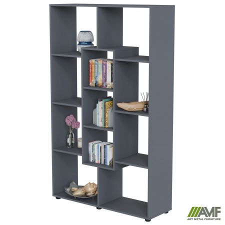 Фото 6 - Шафа книжкова City-601 (1100х350х1800Н) Антрацит 