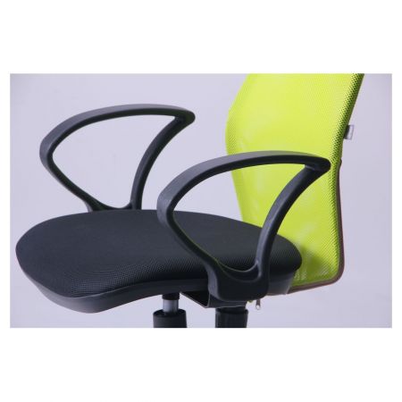 Фото 5 - Кресло Oxi/АМФ-4 сиденье Сетка черная/спинка Сетка лайм 