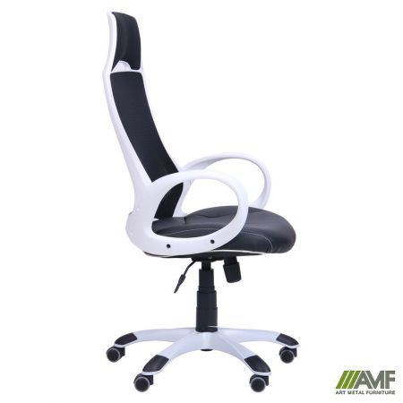 Фото 2 - Кресло Viper белый, сиденье Неаполь N-20/спинка Сетка черная
