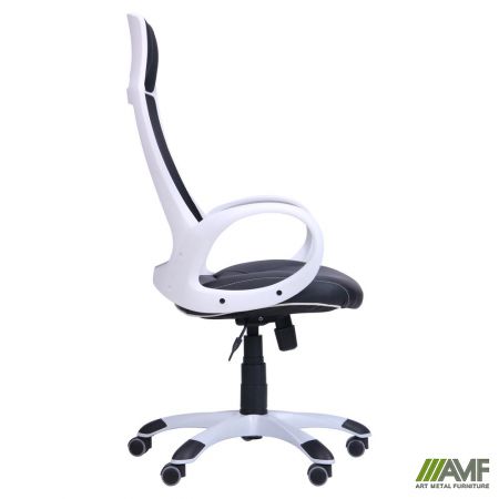 Фото 3 - Кресло Viper белый, сиденье Неаполь N-20/спинка Сетка черная