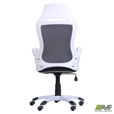 Фото 5 - Кресло Viper белый, сиденье Неаполь N-20/спинка Сетка черная