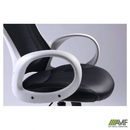 Фото 6 - Кресло Viper белый, сиденье Неаполь N-20/спинка Сетка черная