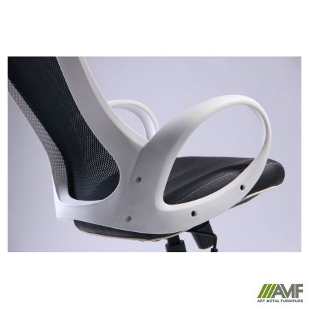 Фото 7 - Кресло Viper белый, сиденье Неаполь N-20/спинка Сетка черная
