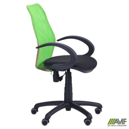 Фото 2 - Кресло Oxi/АМФ-5 сиденье Сетка черная/спинка Сетка лайм 