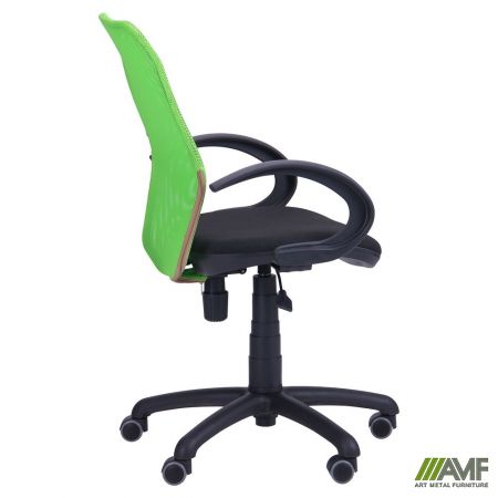 Фото 5 - Кресло Oxi/АМФ-5 сиденье Сетка черная/спинка Сетка лайм 