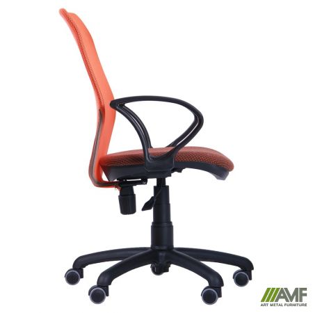 Фото 3 - Кресло Oxi/АМФ-4 сиденье Арис-2/спинка Сетка оранжевая