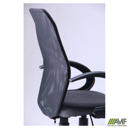 Фото 8 - Кресло Oxi/АМФ-5 сиденье Квадро-02/спинка Сетка черная 