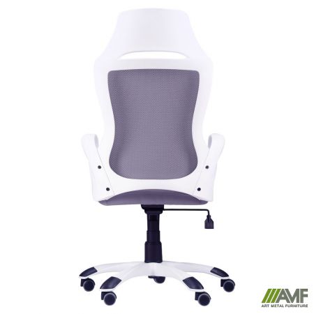Фото 5 - Кресло Viper белый, сиденье Неаполь N-23/спинка Сетка серая
