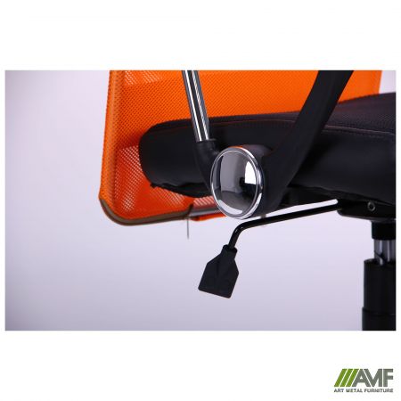 Фото 14 - Кресло АЭРО HB Line Color сиденье Сетка чёрная,Неаполь N-20/спинка Сетка оранжевая, вст.Неаполь N-20 